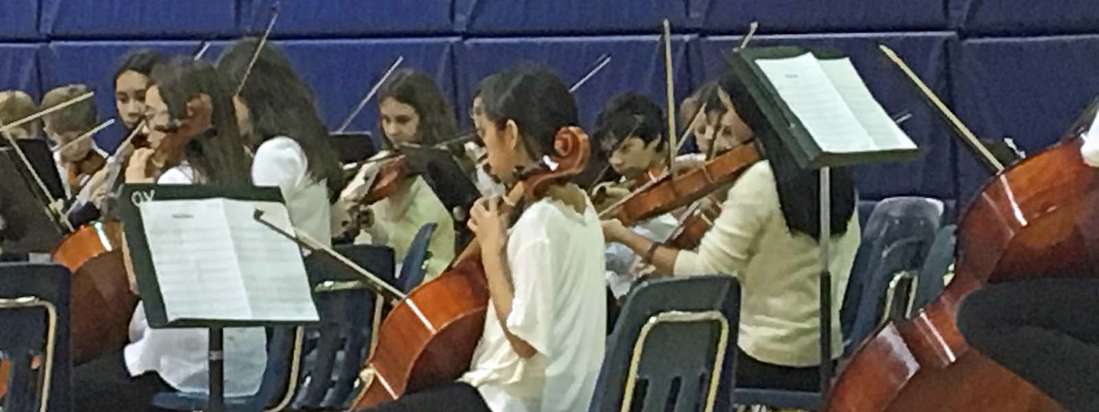 students playing musical instruments